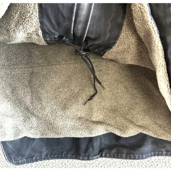 Carhartt Jacket Duck Canvas Fade C61 Sandstone Fleece Lined Chore Heavy Duty - Picture 13 of 16